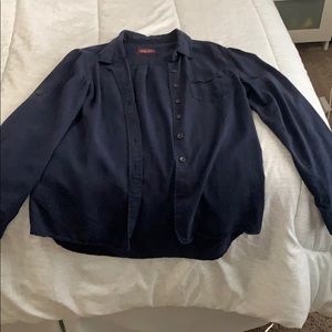 Button down navy blue shirt